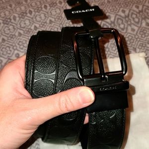 Men's Coach Wide Harness reversible belt